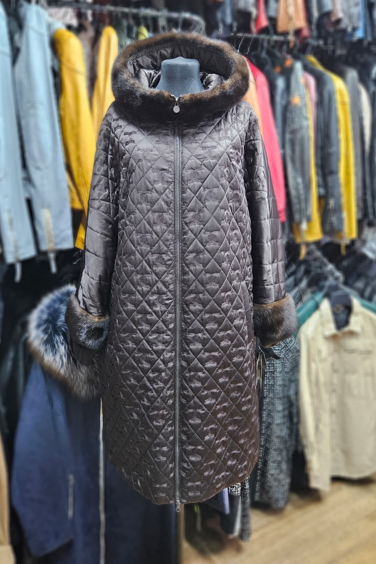 ПАЛЬТО - ЕВРОЗИМА, цвет Коричневый